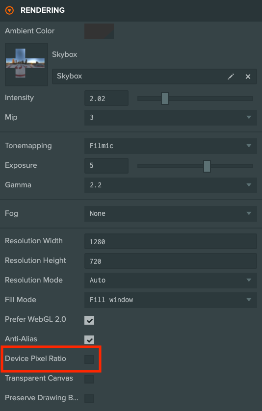 Project setting