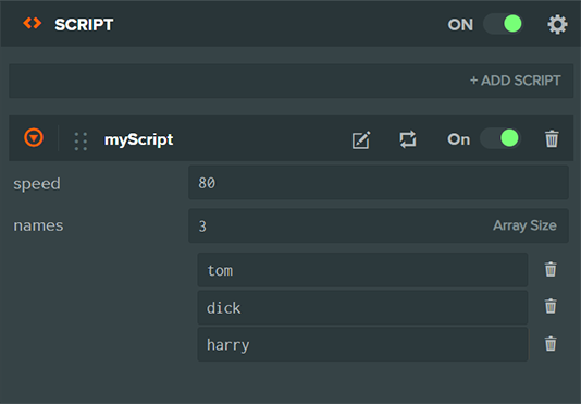 Script Attributes